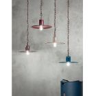 Lampe à Suspension Design en Céramique Colorée Style Industriel - Disko Viadurini