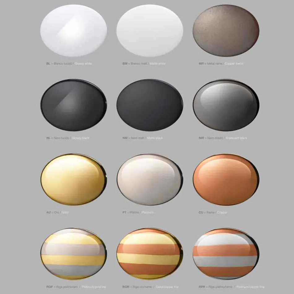 Lampe de pendentif en céramique Le Lustri 8 Viadurini