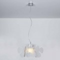 Lampe à suspension de design en méthacrylate, L.55 x P.55 cm, Debora