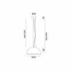 Suspension rustique conception Ø60 cm Galileo Il Fanale Viadurini