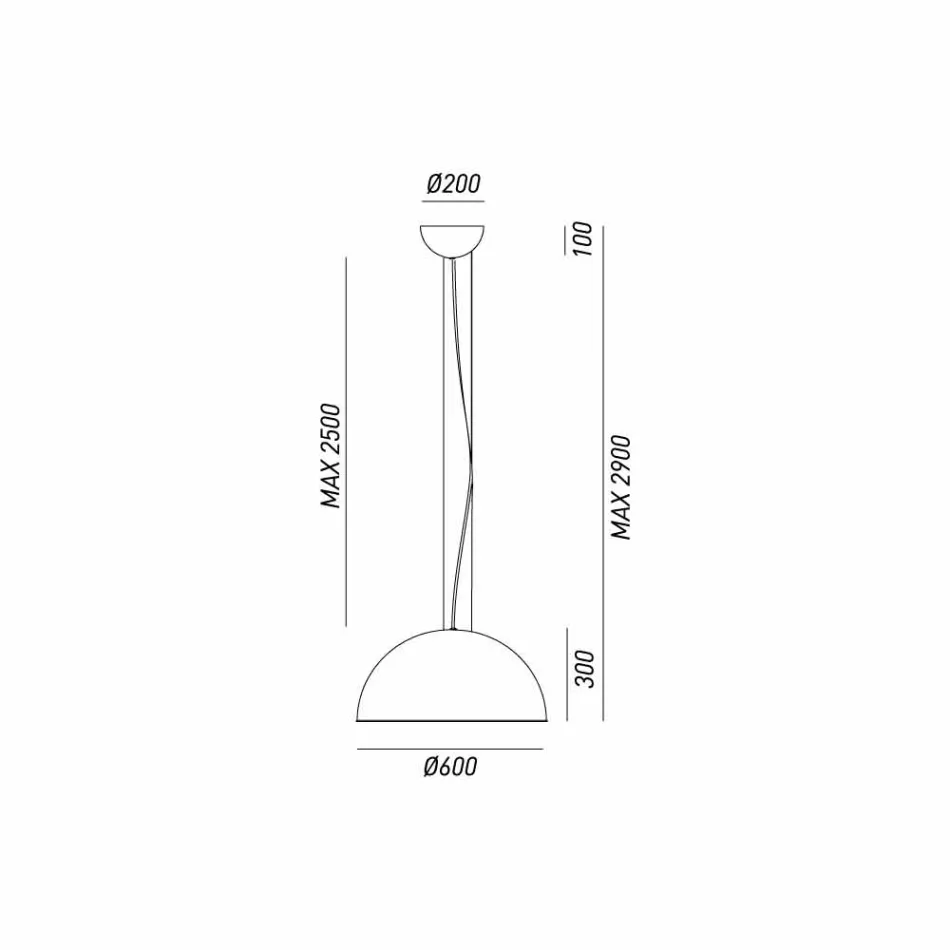 Suspension rustique conception Ø60 cm Galileo Il Fanale Viadurini