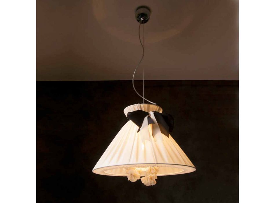 Lampe à suspension design vintage en soie Chanel Viadurini