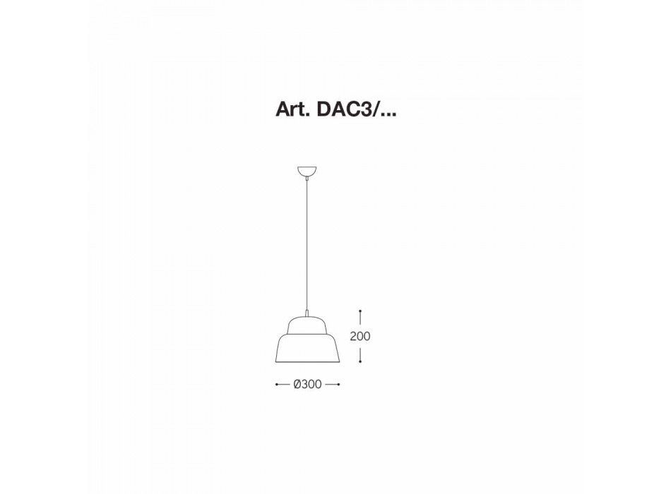 Lampe à suspension design en aluminium - Cappadoce Aldo Bernardi Viadurini