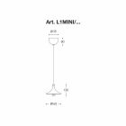Lampe à suspension design en céramique - L1 Sequins Aldo Bernardi Viadurini