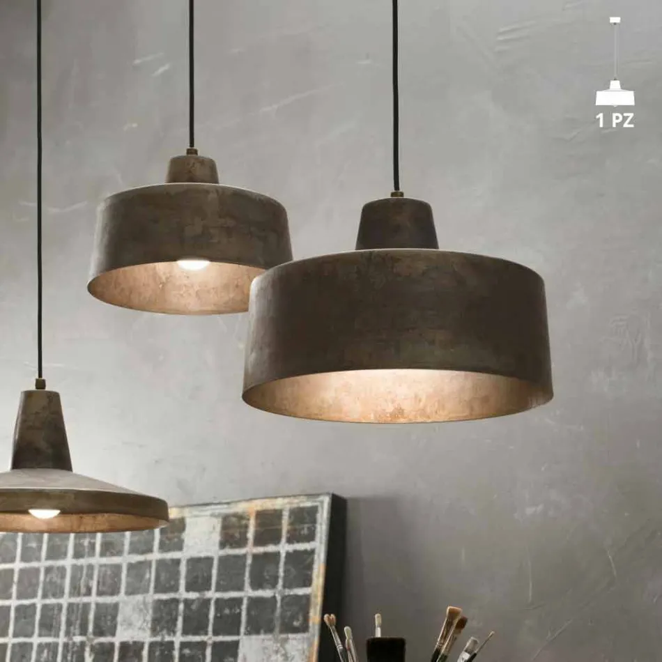 suspension design Lampe en fer antique Jean Il Fanale Viadurini