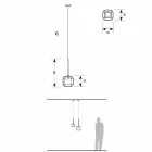 Lampe à Suspension Design en Métal Brillant Made in Italy - Donatina Viadurini