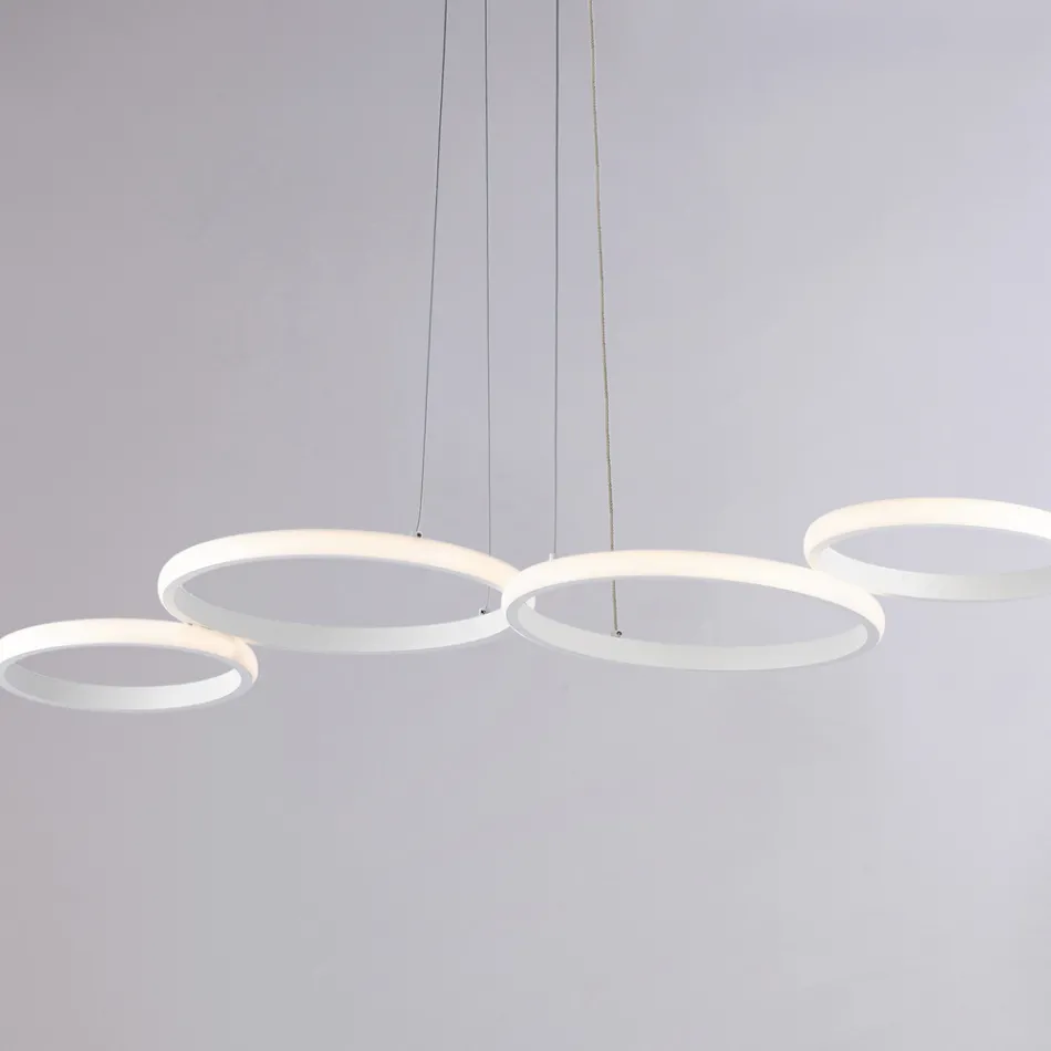 Aldebaran - Suspension design en verre et métal, fabriquée en Italie Viadurini