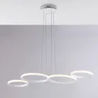 Aldebaran - Suspension design en verre et métal, fabriquée en Italie Viadurini