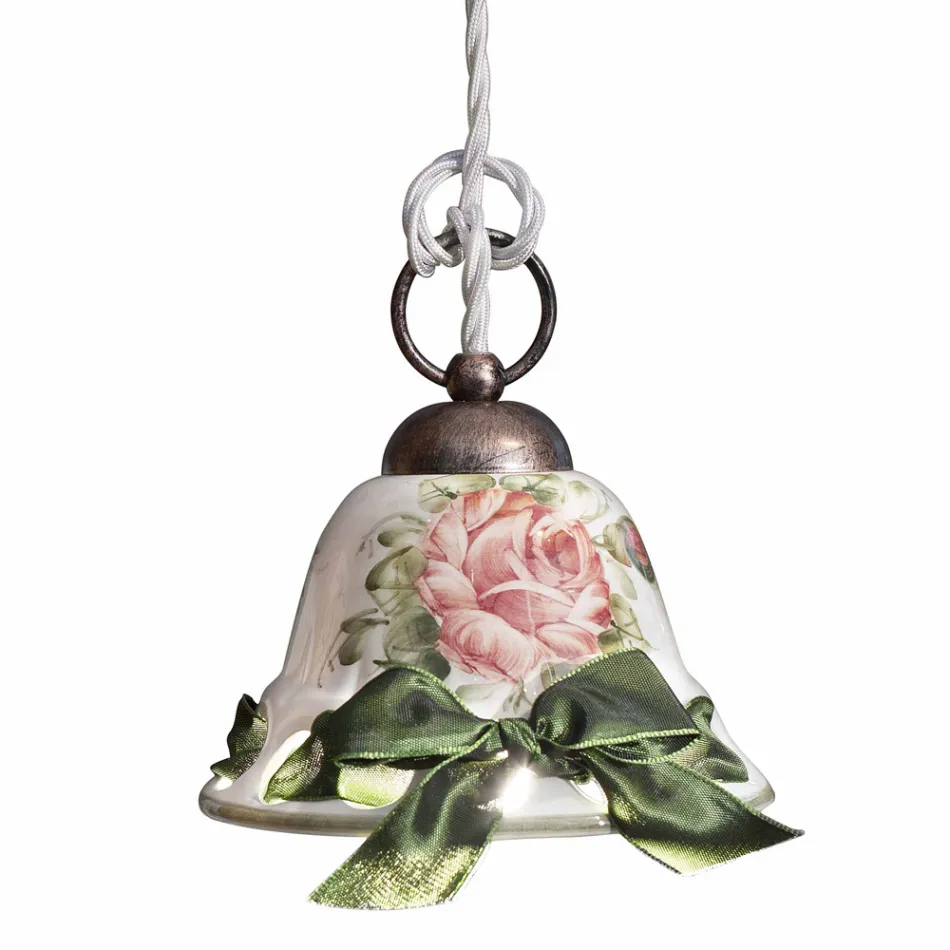 Lampe suspendue de style rustique faite en Italie Napoli par Ferroluce Viadurini