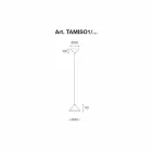 Suspension en acier inoxydable et céramique - Tamiso Aldo Bernardi Viadurini