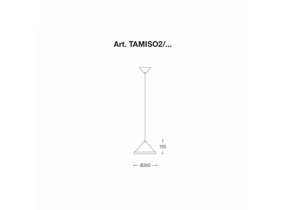 Suspension en acier inoxydable et céramique - Tamiso Aldo Bernardi Viadurini