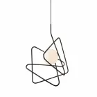 Lampe en suspension moderne en acier Ø60xh.60xL.cavo200cm, Adele Viadurini