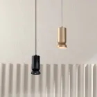 Lampe à suspension en aluminium enduit de poudre et câble réglable - Buxus Viadurini