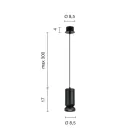 Lampe à suspension en aluminium enduit de poudre et câble réglable - Buxus Viadurini