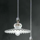 Suspension artisanale en céramique décorée à la main - Rome Viadurini