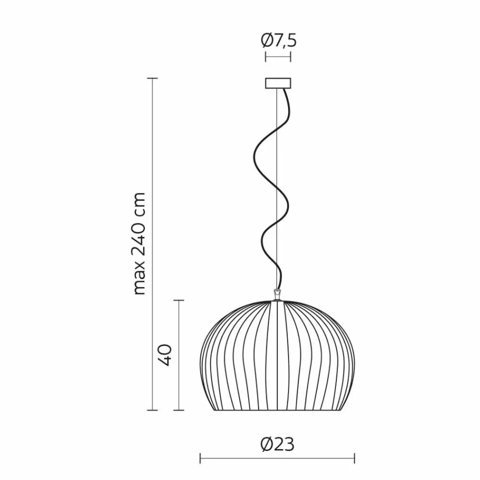Lampe à Suspension Design Céramique Blanc Brillant en 4 Formes - Oasis Viadurini
