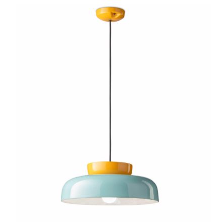 Lampe à Suspension en Céramique Bicolore Fabriquée en Italie - Corcovado Viadurini