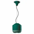 Lampe à suspension en céramique colorée Made in Italy - Ferroluce Bellota Viadurini