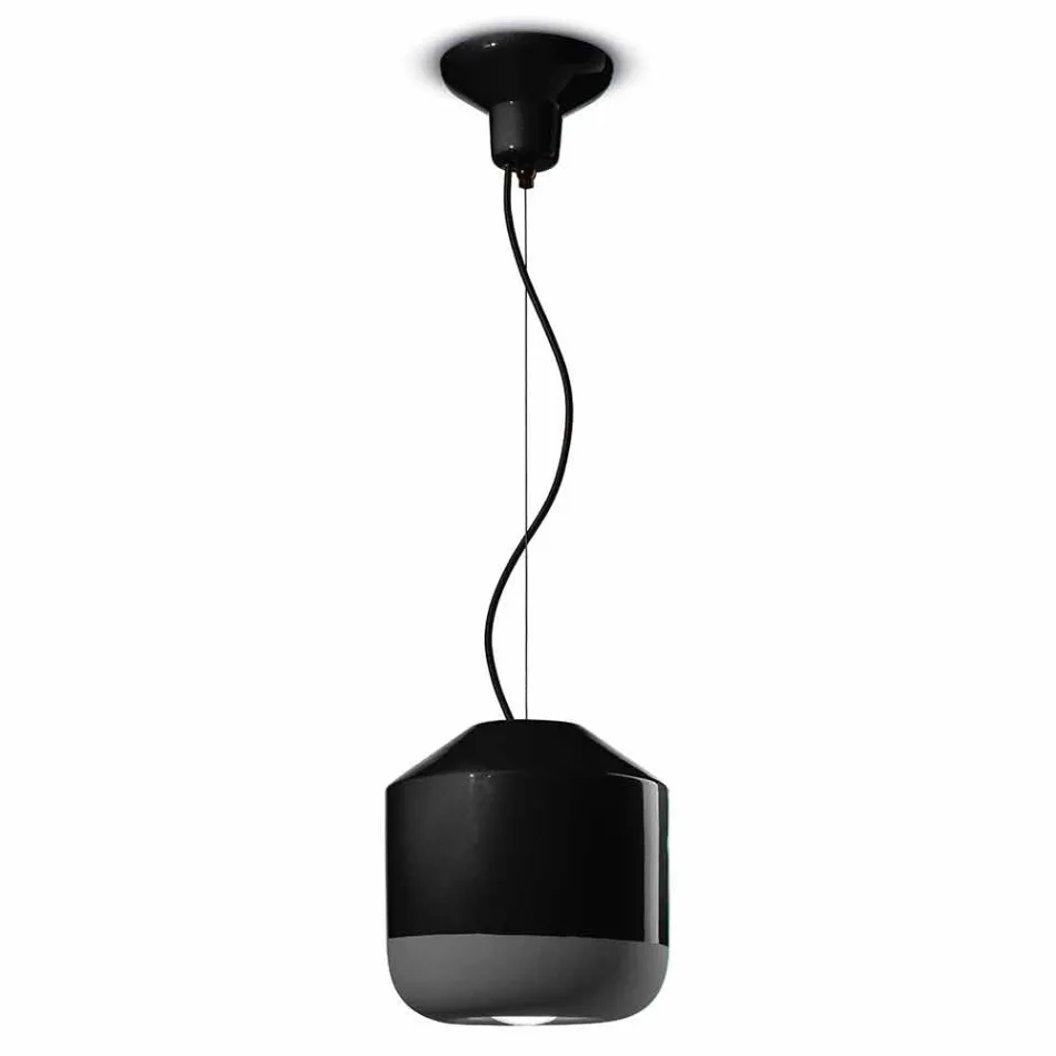 Lampe à suspension en céramique colorée Made in Italy - Ferroluce Bellota Viadurini
