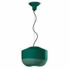 Lampe à suspension en céramique colorée Made in Italy - Ferroluce Bellota Viadurini