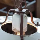 Lampe suspension en céramique et métal Emily pays Ferroluce Viadurini