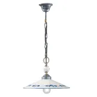 Suspension en céramique et fer vintage faite à la main - Asti Viadurini