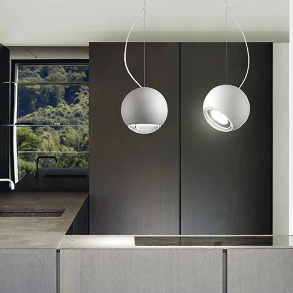 Lampe suspension globe céramique Aldo Bernardi Viadurini