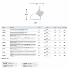 Suspension céramique Glaze Le 10 Aldo Bernardi Viadurini