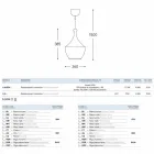La suspension céramique Glaze 3 Aldo Bernardi Viadurini