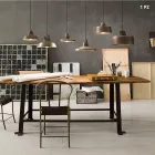 Lampe suspension antique cloche de fer Virginia Il Fanale Viadurini