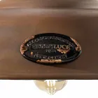 Lampe fer et céramique suspension corten Lois Ferroluce Viadurini