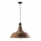 Lampe fer et céramique suspension corten Lois Ferroluce Viadurini