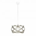 Lampe à suspension méthacrylate avec décoration, diamètre 40cm, Vanna