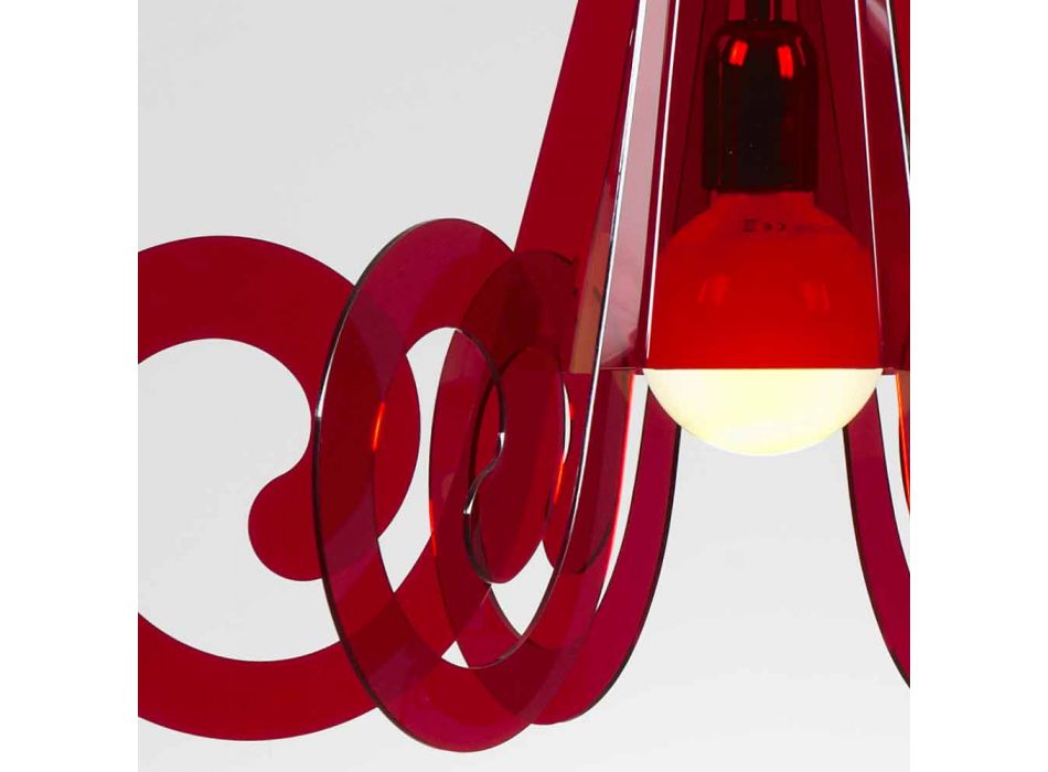 lampe suspendue en méthacrylate de diamètre design moderne. 55cm Livia Viadurini