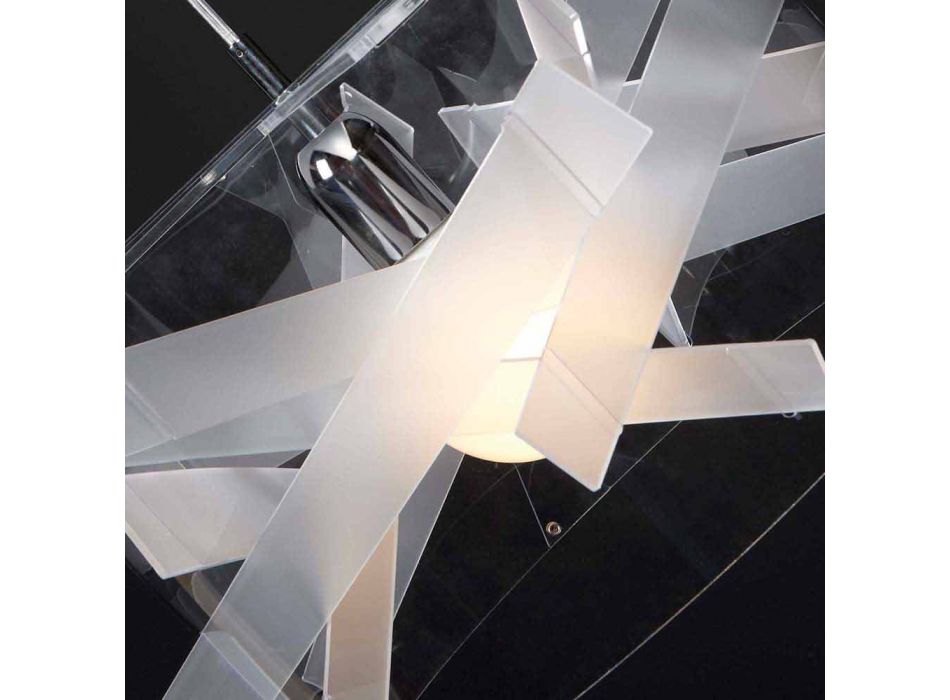 Lampe suspension méthacrylate moderne, diamètre 40 cm, NICLA Viadurini