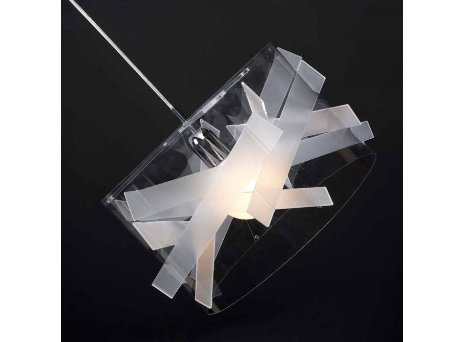 Lampe suspension méthacrylate moderne, diamètre 40 cm, NICLA Viadurini