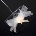 Lampe à suspension en méthacrylate moderne, diamètre 40 cm, Nicla