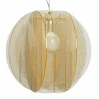 Lampe suspension méthacrylate texture or Désir, diamètre 40 cm Viadurini