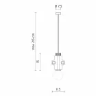 Lampe à Suspension en Métal Blanc, Anthracite ou Or 2 Tailles - Meccasmo Viadurini