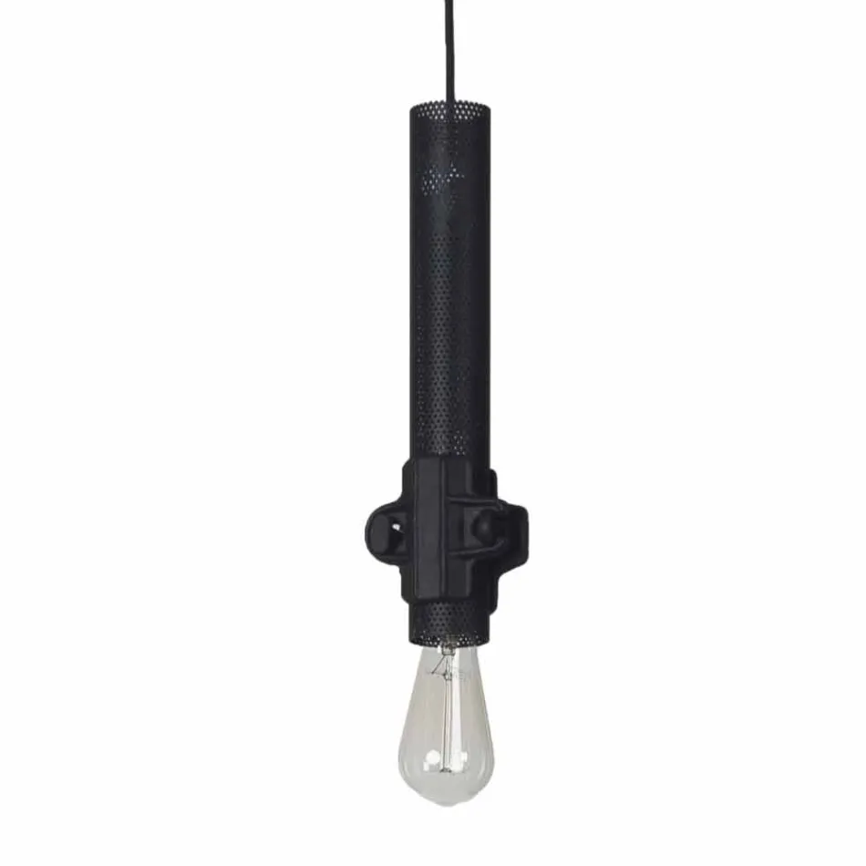 Lampe à Suspension en Métal Blanc, Anthracite ou Or 2 Tailles - Meccasmo Viadurini