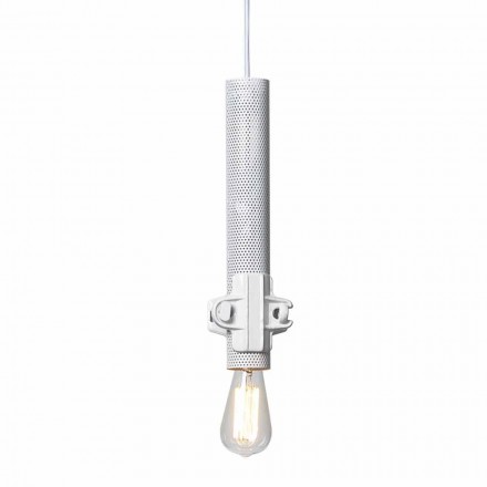 Lampe à Suspension en Métal Blanc, Anthracite ou Or 2 Tailles - Meccasmo Viadurini