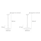 Suspension en métal Mira en différentes finitions Viadurini