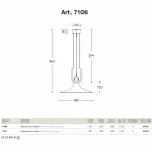 Lampe pendentif en laiton et de cuivre moulin avec crochet Viadurini