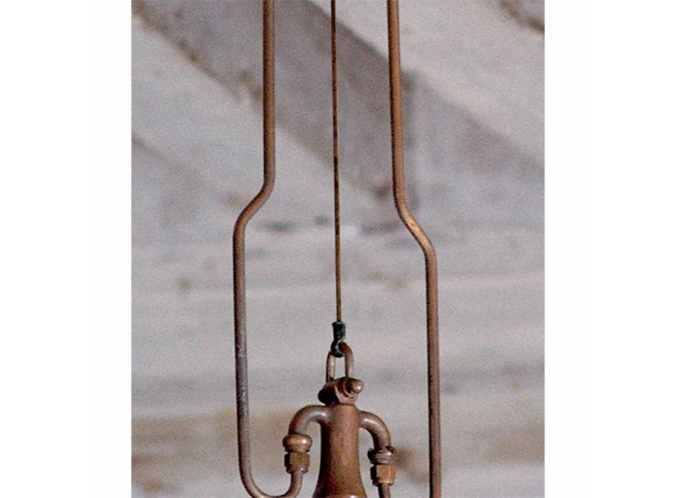 Lampe pendentif en laiton et de cuivre moulin avec crochet Viadurini