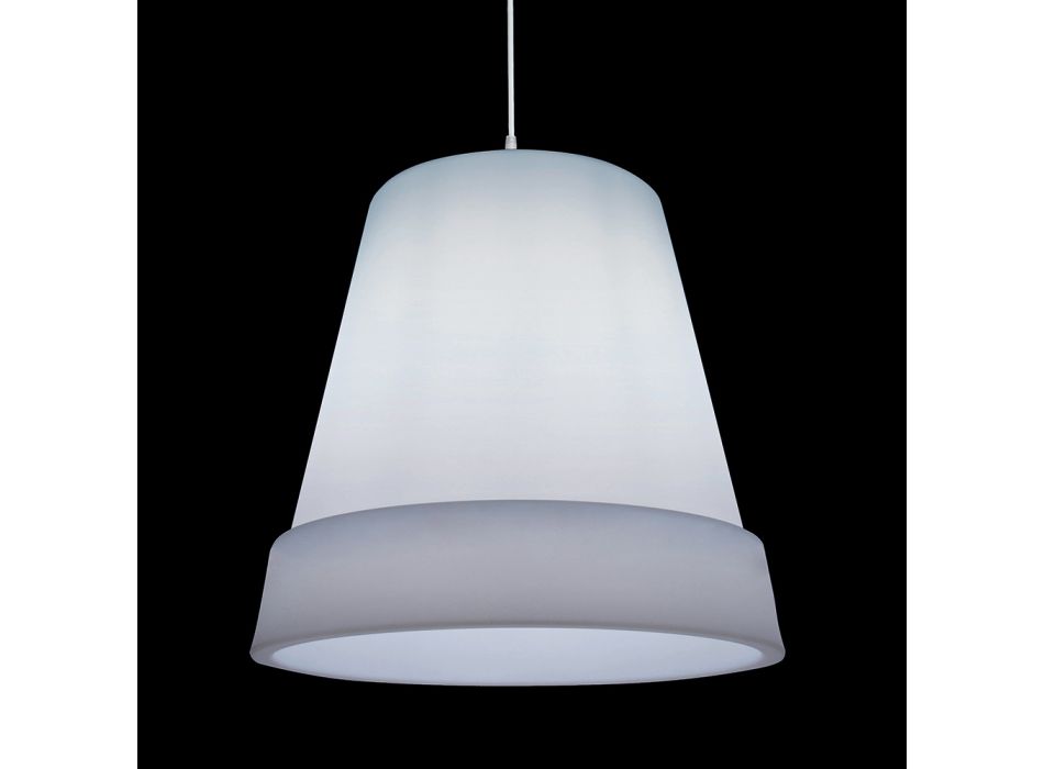 Lampe à suspension en polyéthylène blanc Made in Italy - Minervo Viadurini
