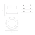 Lampe à suspension en polyéthylène blanc Made in Italy - Minervo Viadurini