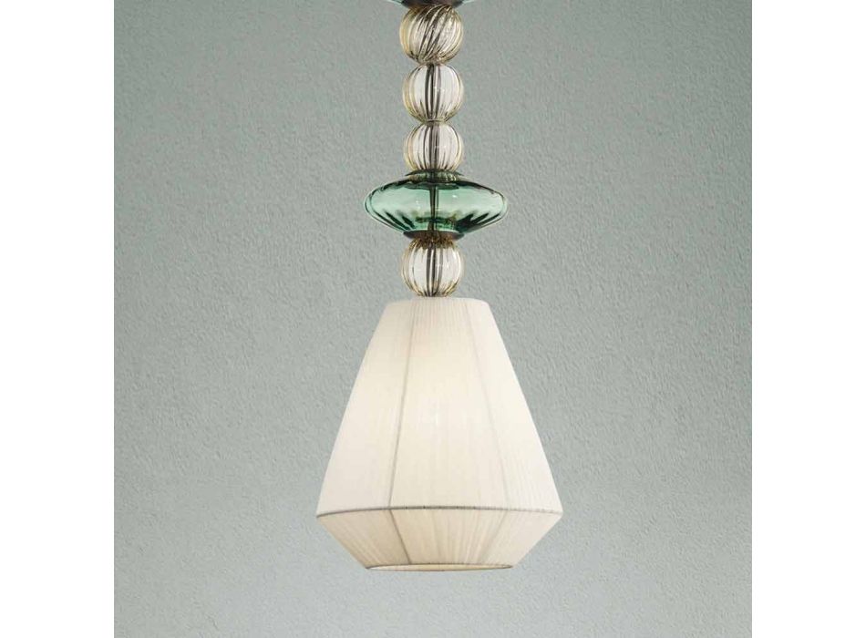 Lampe à Suspension en Verre de Venise Fabriquée à la Main en Italie - Amilia Viadurini