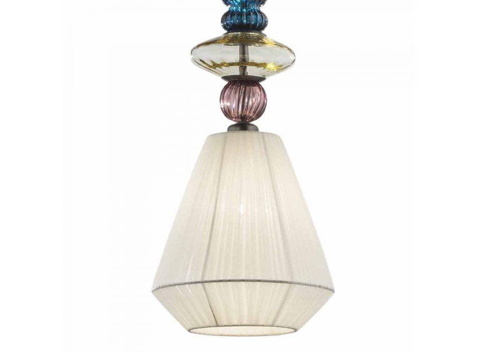 Lampe à suspension en verre de Venise, fabriquée à la main en Italie - Amilia Viadurini