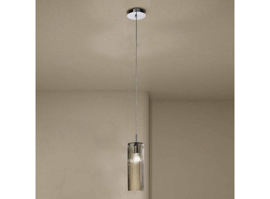 Lampe à suspension en verre de Venise fabriquée à la main en Italie - Larissa Viadurini