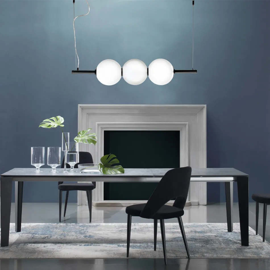 Suspension en verre de Venise soufflé à la main 95 cm - Jupiter Viadurini